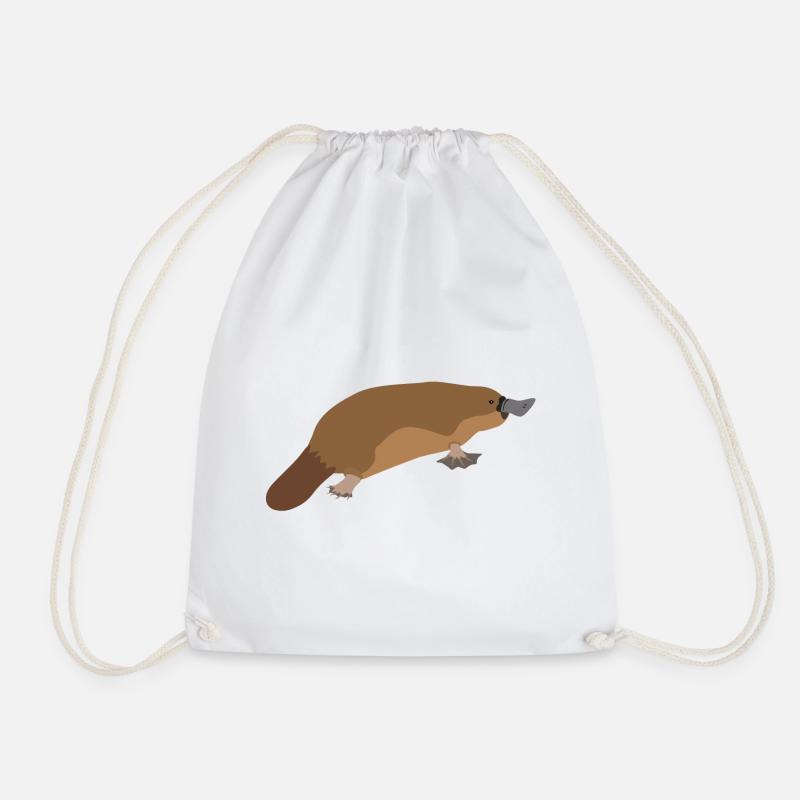 Schnabeltier - Platypus - Turnbeutel - Weiß