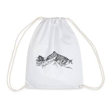 Walliser Weisshorn, Suisse, Alpes, Montagnes, 4000m - Sac de sport léger - blanc - Devant