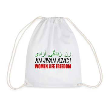 Women life freedom jin jiyan azadi - Sac de sport léger - blanc - Devant