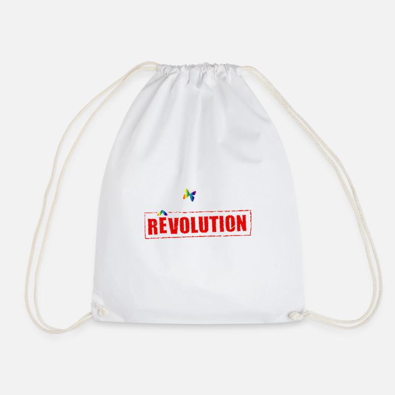 Dreaming rainbow - Drawstring Bag - white