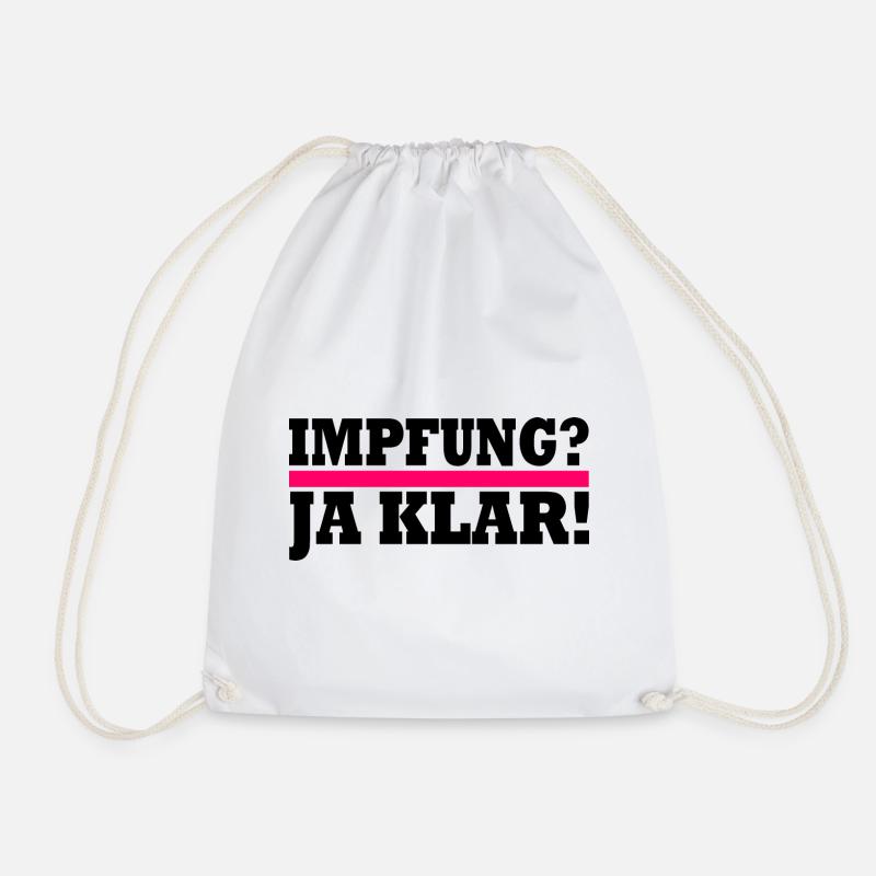 impfung - Turnbeutel - Weiß