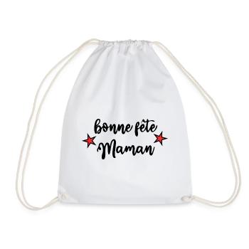 FÊTE DES MÈRES. BONNE FÊTE MAMAN. MAMAN - Sac de sport léger - blanc - Devant