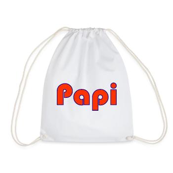 PAPI. FÊTE DES PÈRES. BONNE FÊTE PAPA. PAPA. PAPA - Sac de sport léger - blanc - Devant