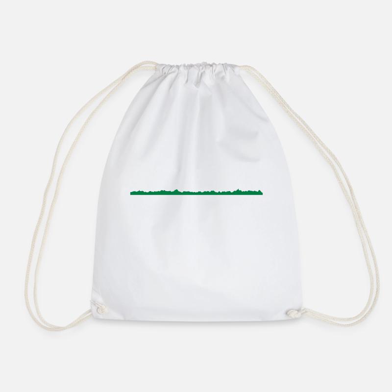 hills - Drawstring Bag - white
