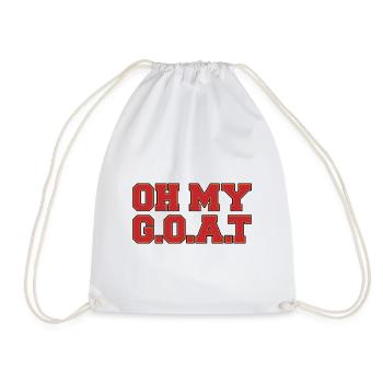 OH MY GOAT AMERICAN FOOTBALL TB FAN GESCHENK - Turnbeutel - Weiß - Vorne