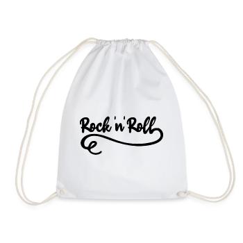 Rock 'n' Roll Hard Rock Music Rocker - Drawstring Bag - white - Front