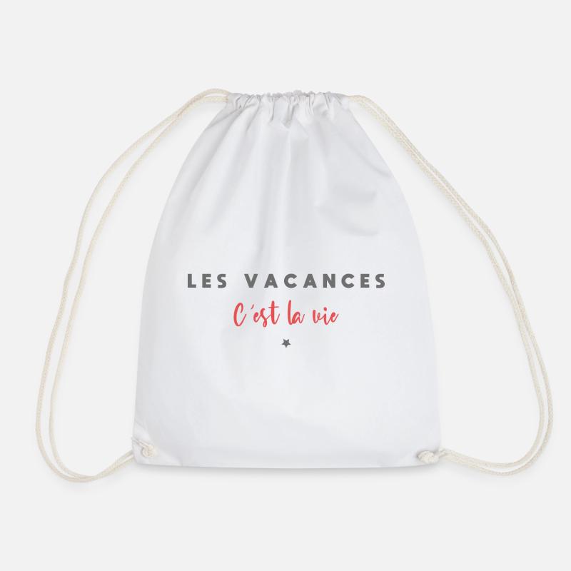 Les vacances c est la vie - Sac de sport léger - blanc