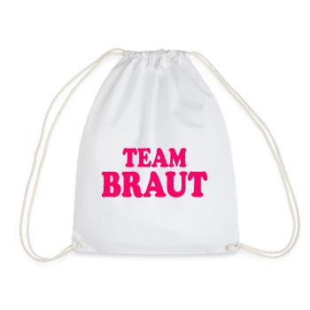 Team braut - Turnbeutel - Weiß - Vorne