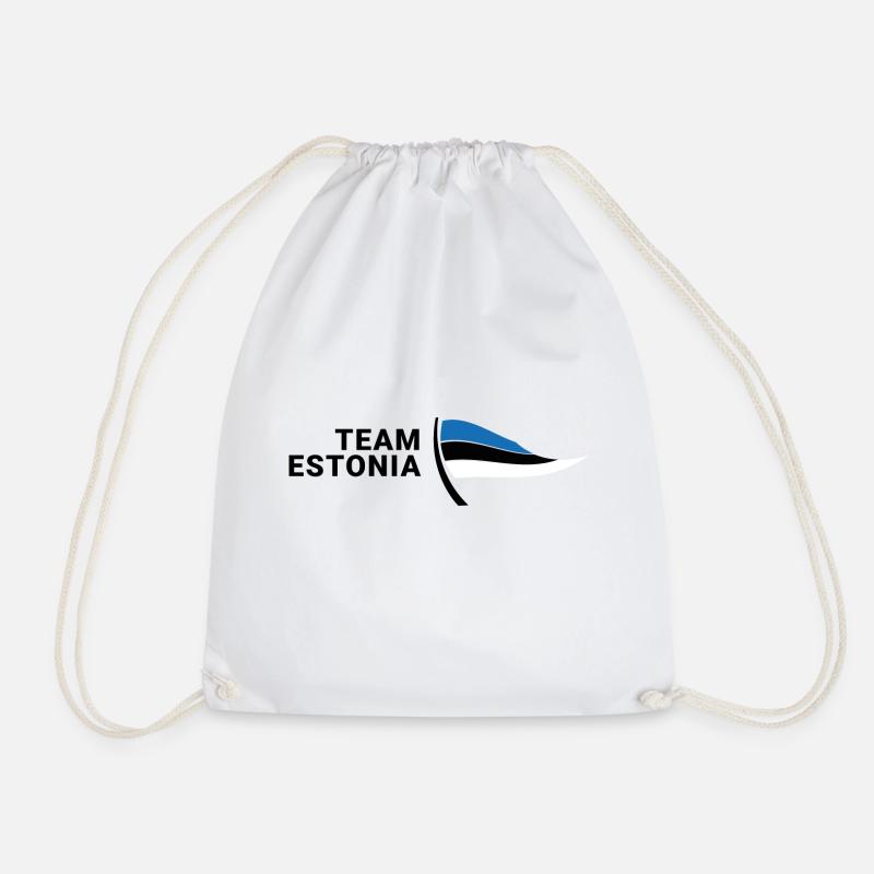 Team Estonia - Turnbeutel - Weiß