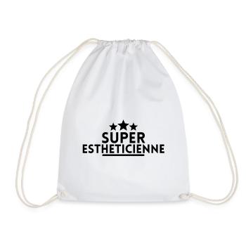 Super estheticienne. t-shirt esthéticienne - Sac de sport léger - blanc - Devant