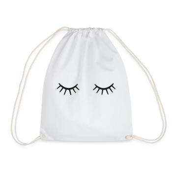 Lashes - Eyelashes - Drawstring Bag - white - Front
