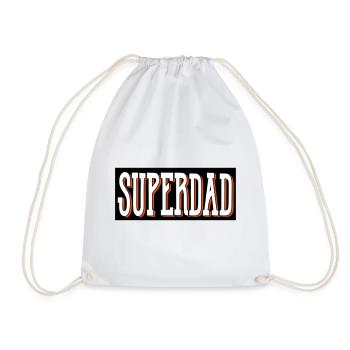 superdad papa bester - Turnbeutel - Weiß - Vorne