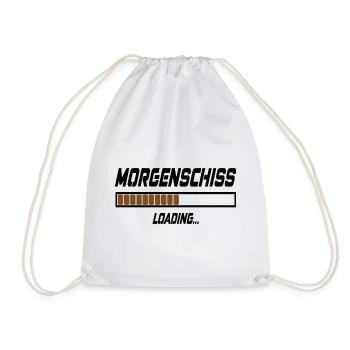 Morgenschiss Loading... - Turnbeutel - Weiß - Vorne