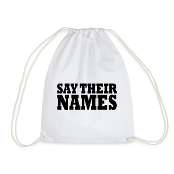say their names - Sac de sport léger - blanc - Devant