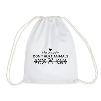 Don't Hurt Animals - Turnbeutel - Weiß - Vorne