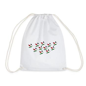 palestina - Drawstring Bag - white - Front