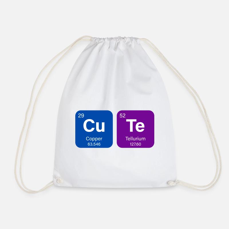 CU-TE - Drawstring Bag - white