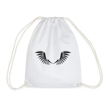 Ailes Angéliques Ange Oiseau Wings Clipart - Sac de sport léger - blanc - Devant