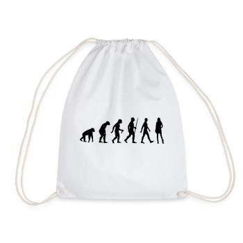 Model GNTM Heidi Klumm Germanys top model next pose - Drawstring Bag - white - Front