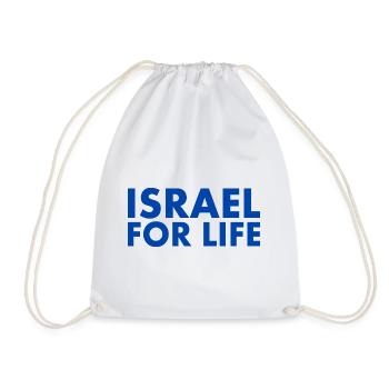 Israel - Drawstring Bag - white - Front