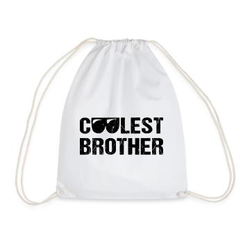 Cooles Brother Cool Bruder - Drawstring Bag - white - Front
