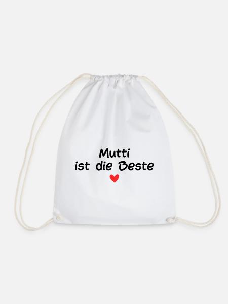 Mutti ist die Beste - Turnbeutel - Weiß
