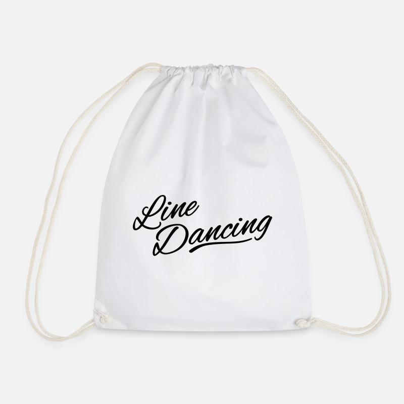 Linedancing fetzige Handschrift - Turnbeutel - Weiß