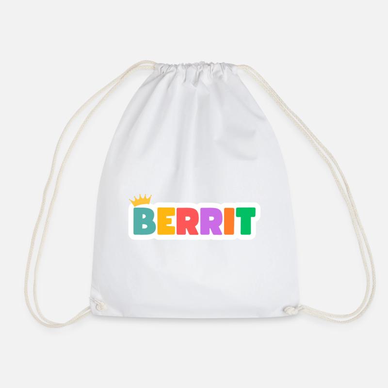 Berrit! Customizable - Drawstring Bag - white