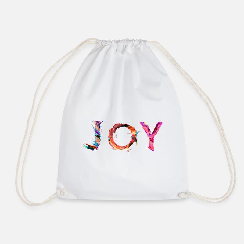 Joy - Drawstring Bag - white