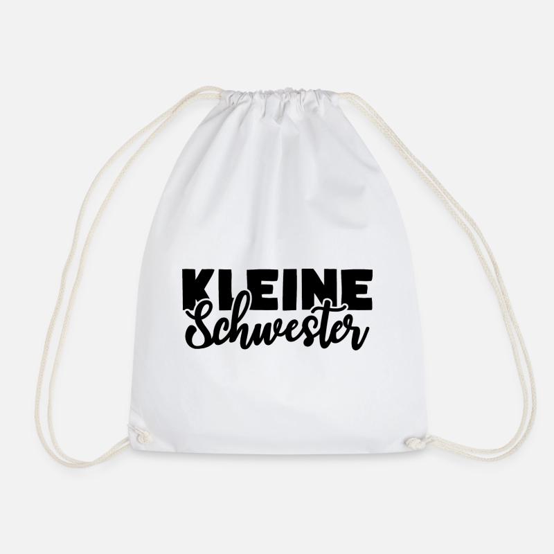 Kleine Schwester - Turnbeutel - Weiß