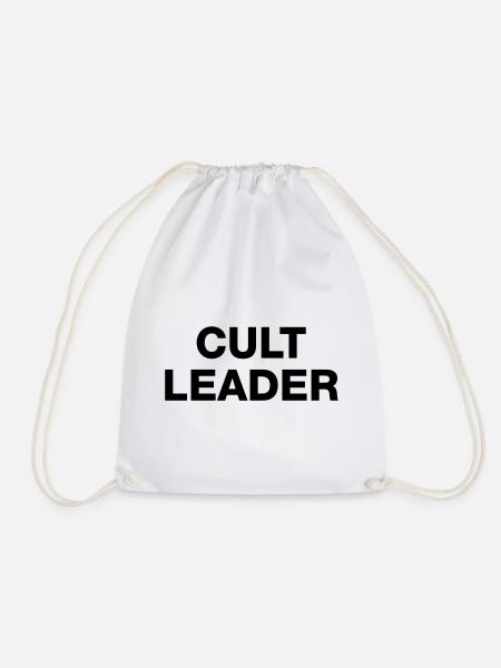 CULT LEADER - Drawstring Bag - white