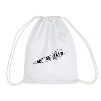 Bad woman - Drawstring Bag - white - Front