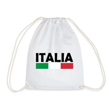 Italien flagge - Turnbeutel - Weiß - Vorne