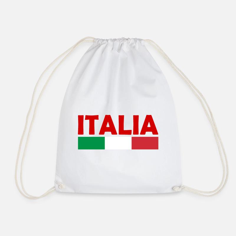 Italy - Drawstring Bag - white