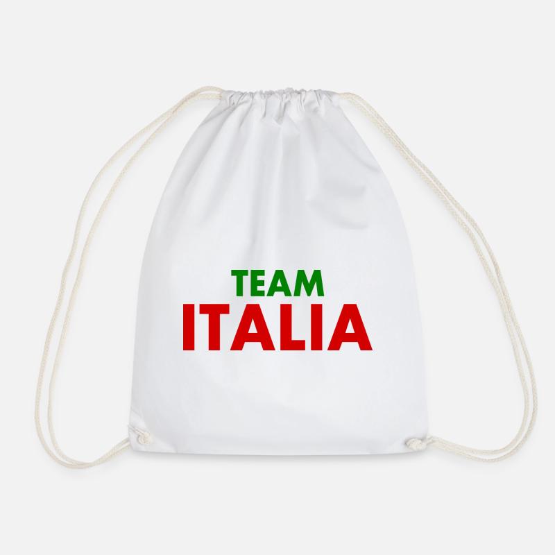 Team italia - Drawstring Bag - white