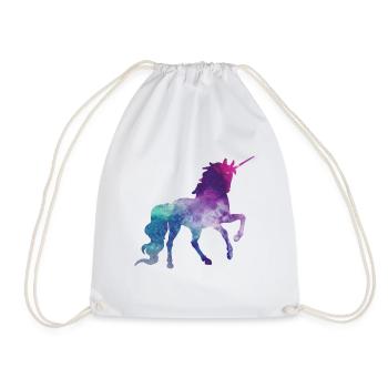 Unicorn - Drawstring Bag - white - Front