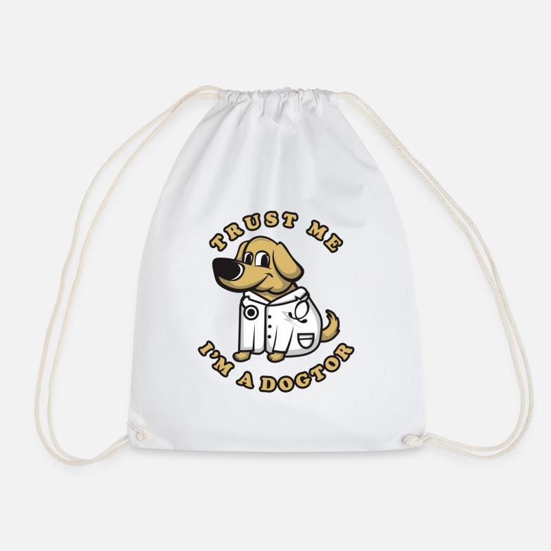 Tierarzt und Hundefreund - Turnbeutel - Weiß