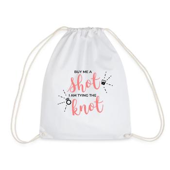 Donnez-moi un cadeau de mariage de mariée JGA - Sac de sport léger - blanc - Devant