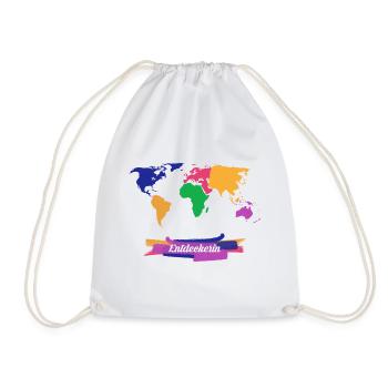 Discoverer voyage du monde - Sac de sport léger - blanc - Devant