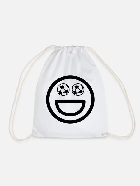 Football Smiley Soccer Emoji - Sac de sport léger - blanc
