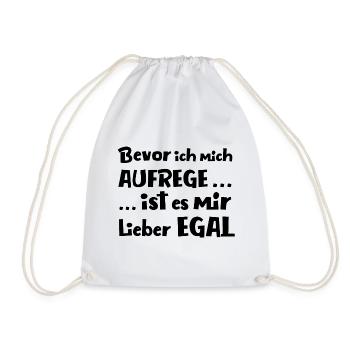 Bevor ich mich aufrege - Turnbeutel - Weiß - Vorne