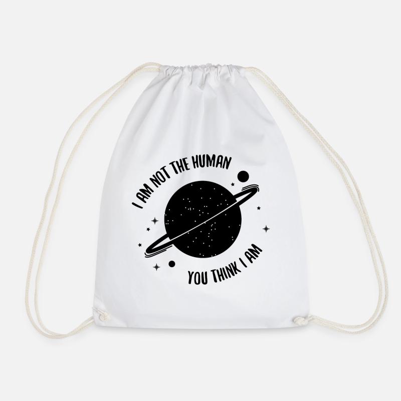 Planet Weltraum Geschenk Saturn Weltall Ufo All - Turnbeutel - Weiß