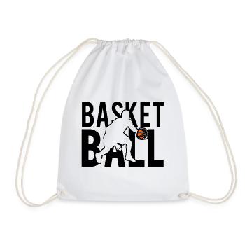 Basketball - Drawstring Bag - white - Front