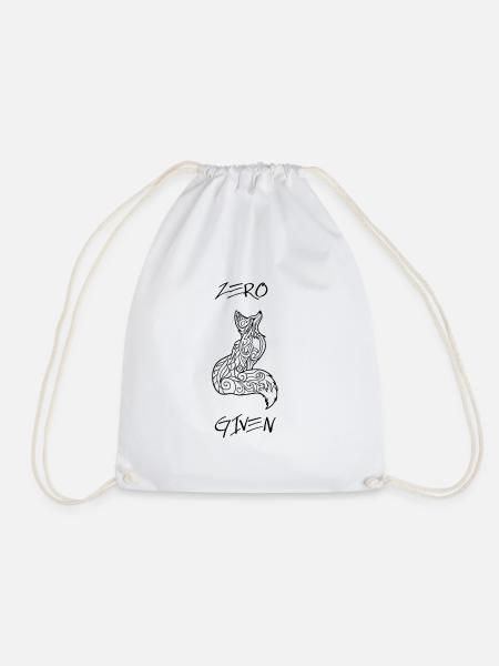 lustiges Zero Fox Given Shirt - Turnbeutel - Weiß