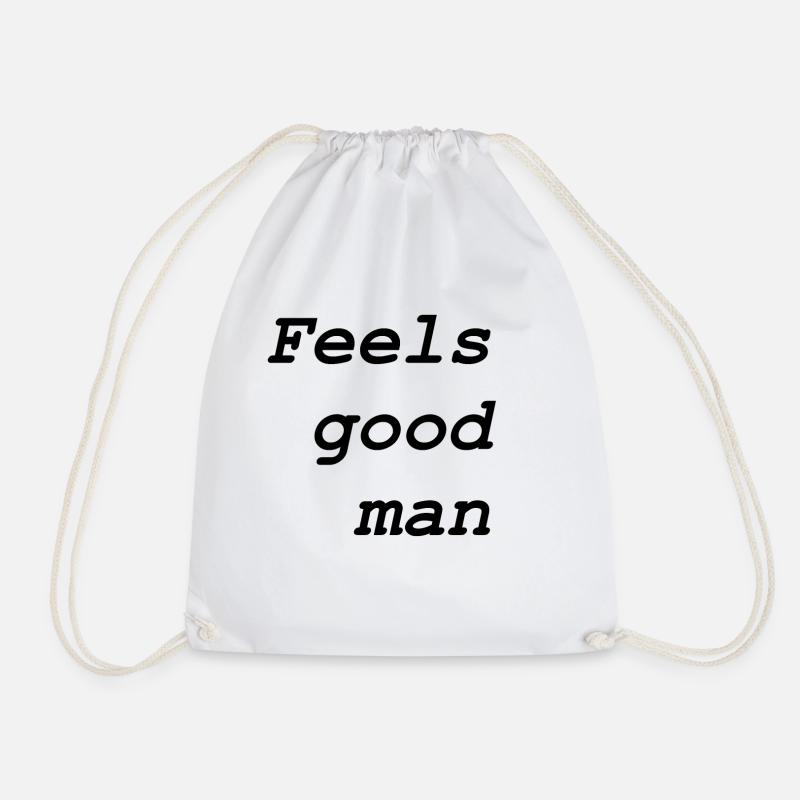 Feels good man - Drawstring Bag - white