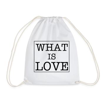 What Is Love Sort Proverbes Texte Amour Cadeau - Sac de sport léger - blanc - Devant