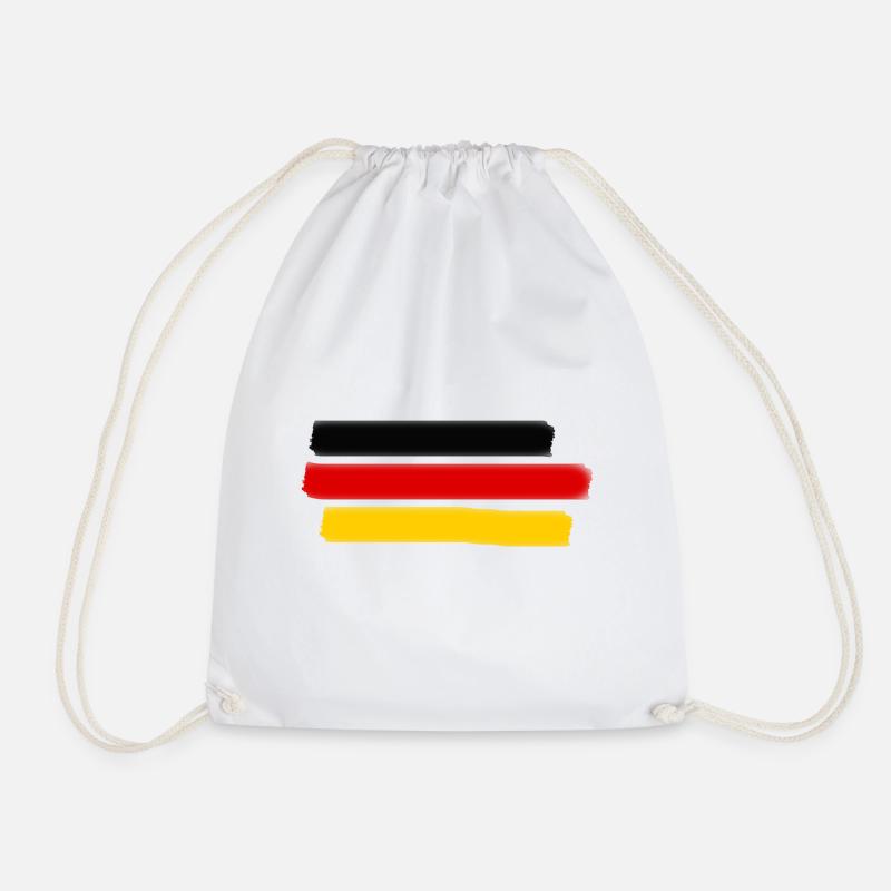 Deutschlandflagge - Turnbeutel - Weiß