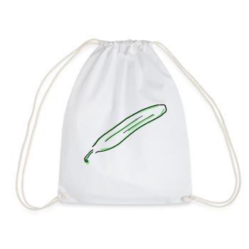 cucumber - Drawstring Bag - white - Front