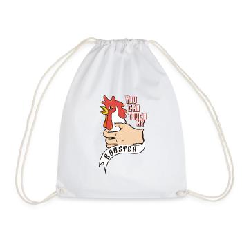 Tu peux toucher mon coq - Sac de sport léger - blanc - Devant