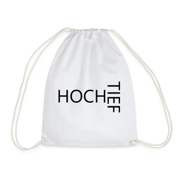 HOCH TIEF - Turnbeutel - Weiß - Vorne